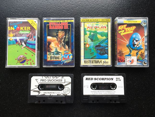Oryginalne kasety z grami na ZX Spectrum