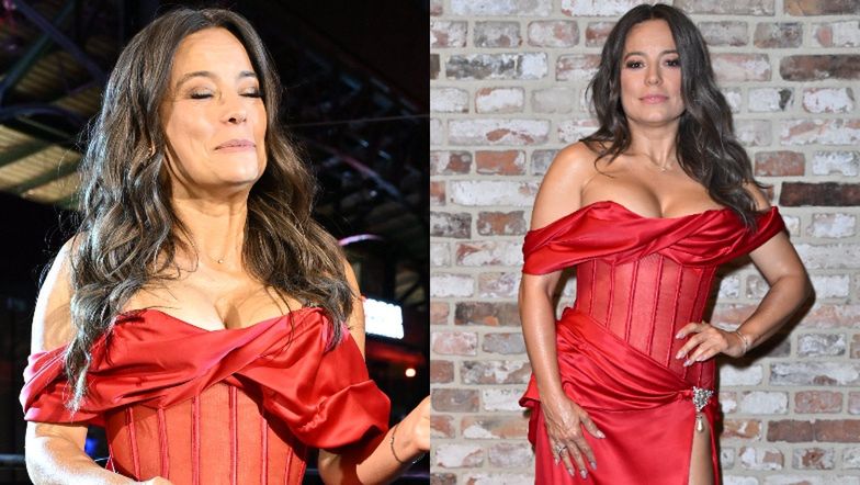 Anna Mucha w czerwieni