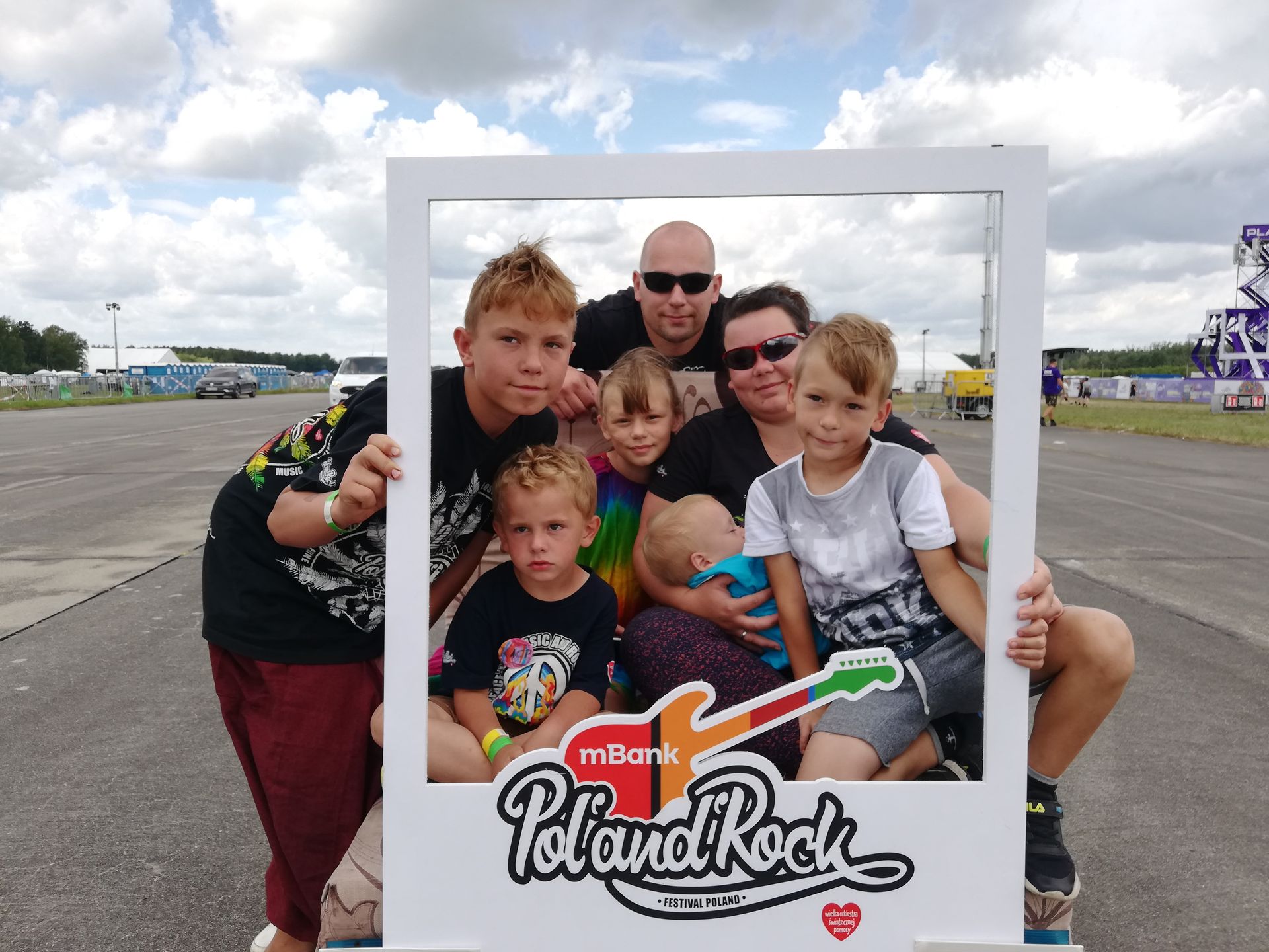 Ta rodzina przyjechała na festiwal z Polanowa pod Koszalinem 