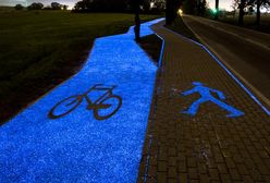 Pierwsza w Polsce świecąca ścieżka rowerowa powstała pod Lidzbarkiem Warmińskim