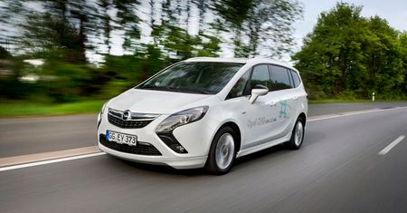 Napędzany gazem ziemnym Opel Zafira z ekologiczną nagrodą
