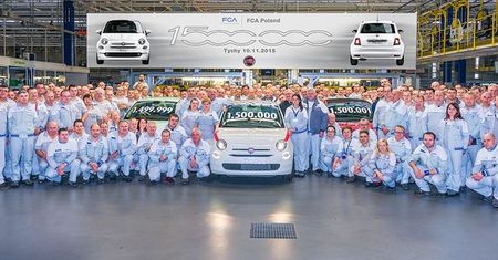 1,5 mln Fiatów 500 z tyskiej fabryki