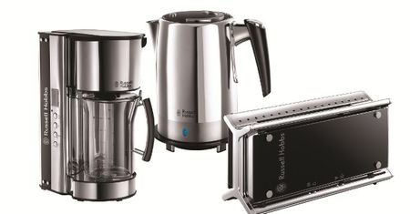 Czarna seria śniadaniowa Black Glass od Russell Hobbs