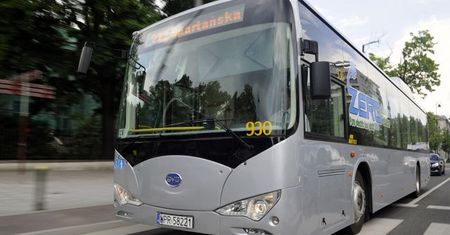 Elektryczny autobus z Chin na testach w Krakowie