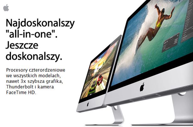 Aktualizacja polskiej strony o nowym iMacu