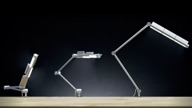 Lampus - oświetli biurko trzema obracanymi LED-ami