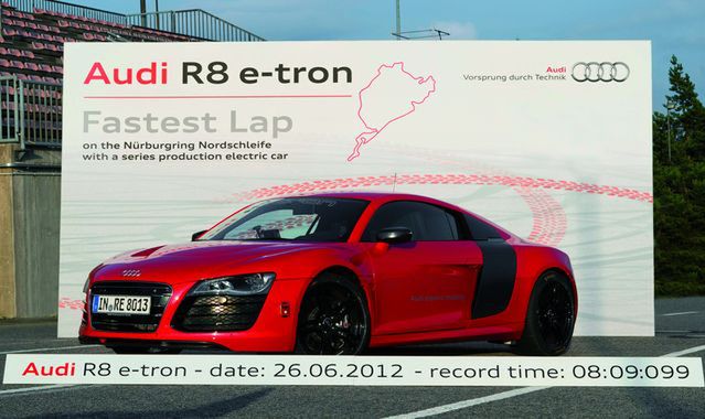 Audi R8 e-tron bije rekord świata