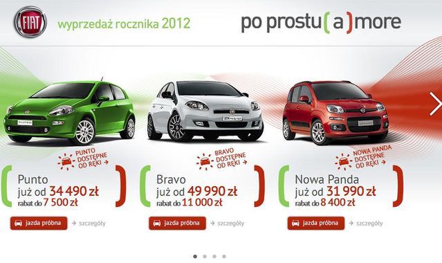 Fiat wyprzedaje swoje auta on-line