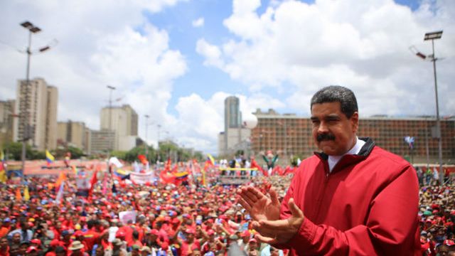 Nicolas Maduro na wiecu poparcia, 1 września 2016 r.