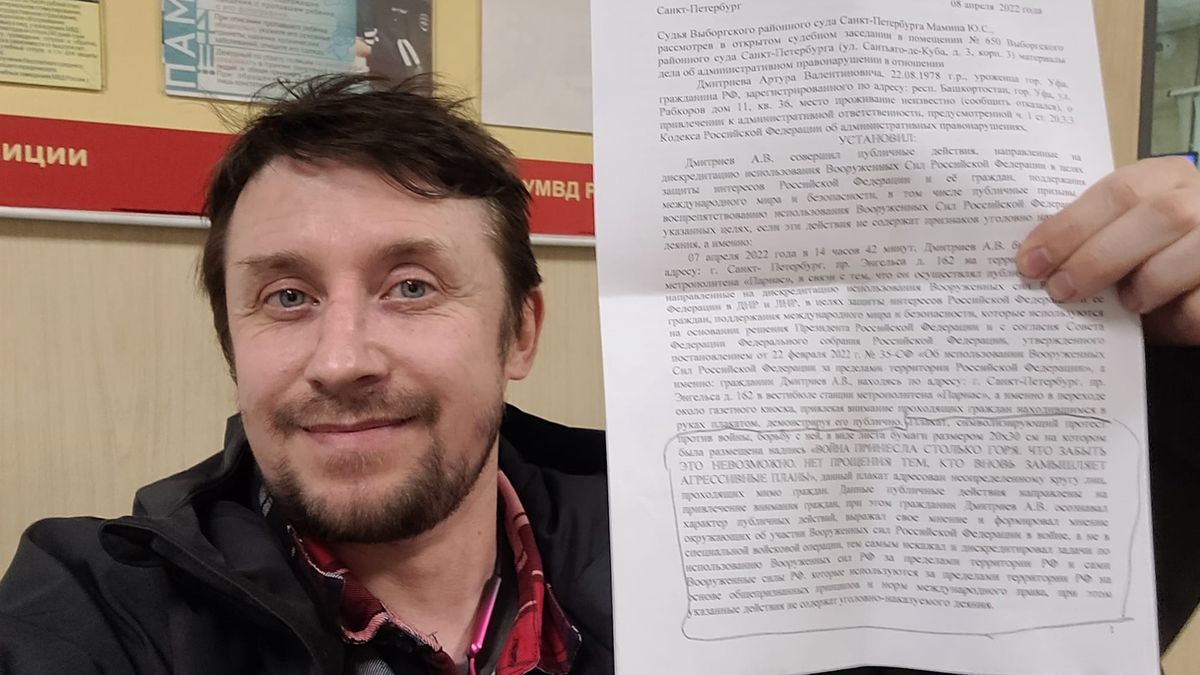 Mieszkaniec Petersburga został ukarany przez sąd za cytowanie Putina