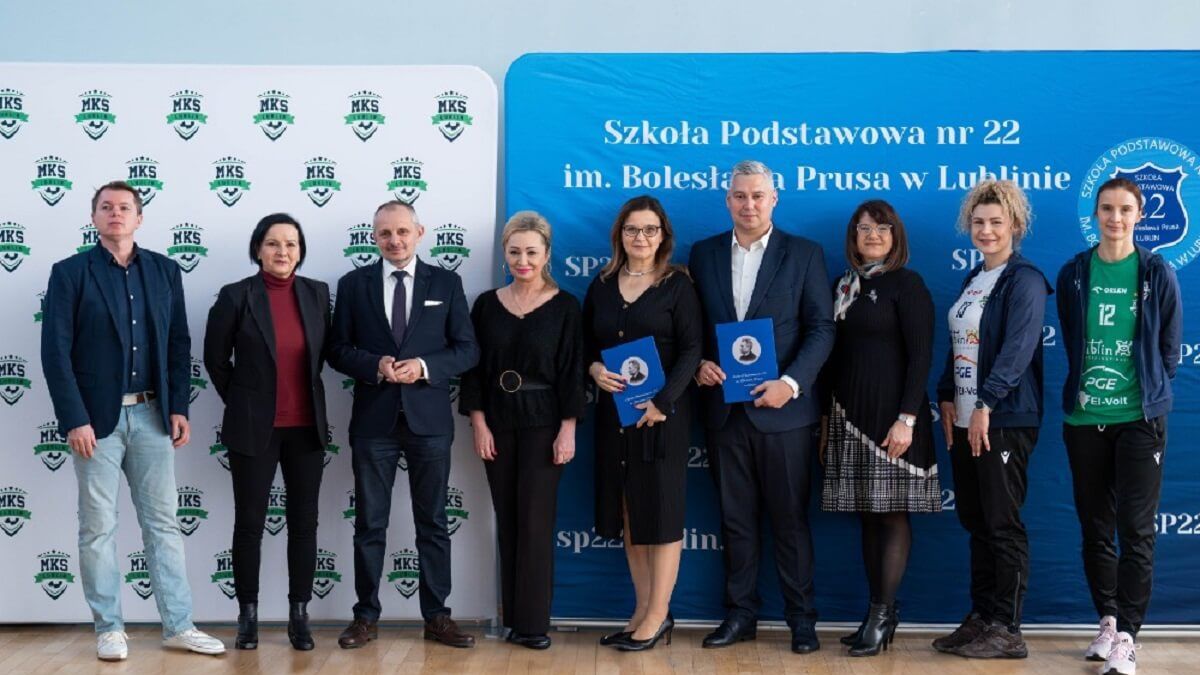 Briefing prasowy MKS Lublin S.A. w Szkole Podstawowej nr 22 w Lublinie