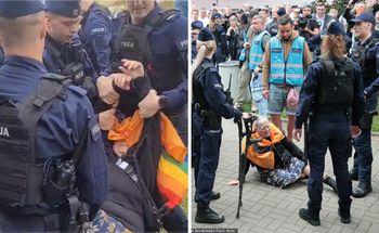 "Babcia Kasia" na manifestacji w Warszawie. Interweniowała policja