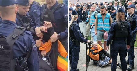 "Babcia Kasia" na manifestacji w Warszawie. Interweniowała policja