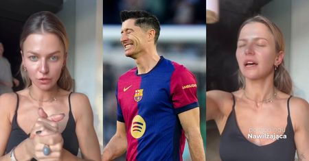 Robert Lewandowski wtrynił się Annie w kadr podczas nagrywania: "Mistrz drugiego planu". Będzie reprymenda?