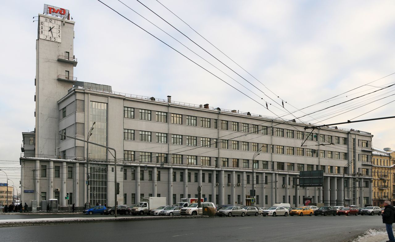 Budynek należący do Kolei Rosyjskich.