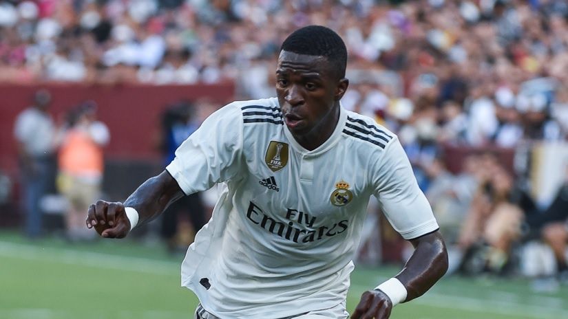 Vinicius Junior w barwach Realu Madryt