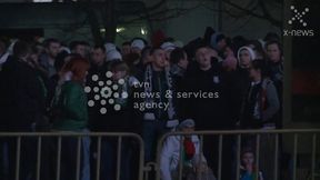 Kilka tysięcy kibiców wspierało Legię przed stadionem przy Łazienkowskiej