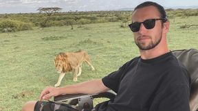 "Król i jego obiad". Grzegorz Krychowiak spotkał głodnego lwa