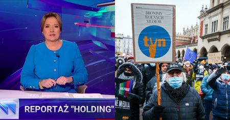 W TVP bez zmian. O protestach ws. "lex TVN" cisza, w zamian reportaż UDERZAJĄCY w stację: "Wyjątkowo podły PASZKWIL"