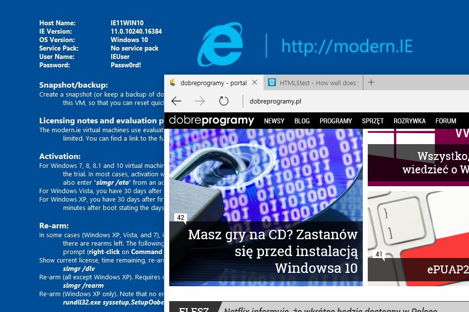 Chcesz przetestować Edge? Skorzystaj z maszyn wirtualnych od Microsoftu