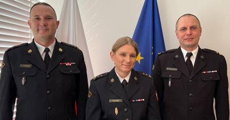 Zmiana na stanowisku zastępcy komendanta powiatowego PSP w Opatowie. Rafał Piątek odchodzi na emeryturę, Barbara Majdak obejmuje funkcję
