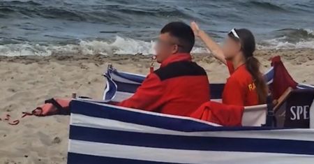Skandaliczne sceny nad Bałtykiem. Nagranie trafiło do sieci