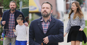 Zadbany Ben Affleck zabrał dzieci do kościoła. Córka wyrosła na piękną dziewczynę!