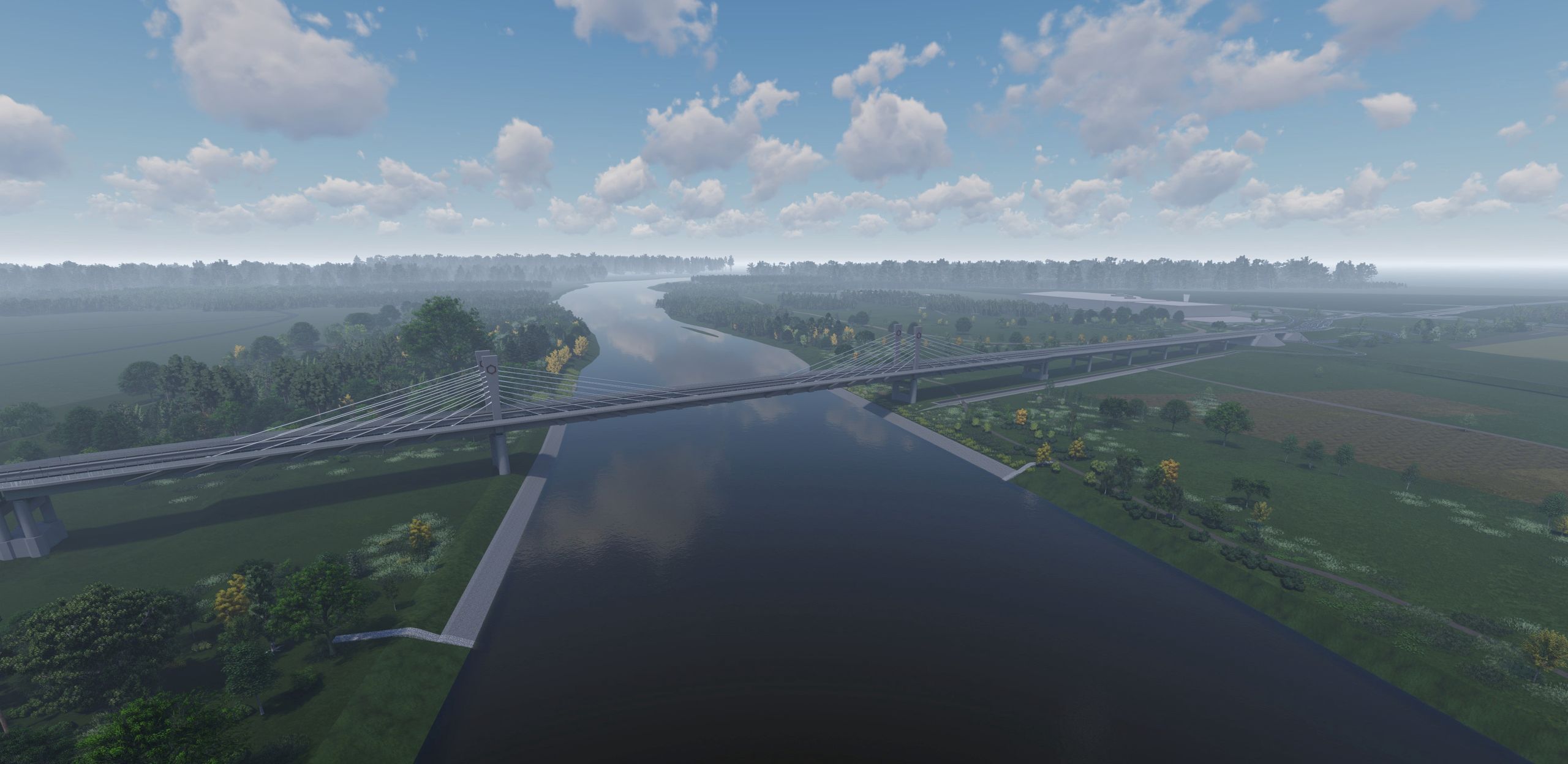 Wizualizacja nowego mostu w Stalowej Woli