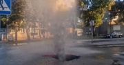 Szczecin: Kierowca uszkodził hydrant. Na ulicy pojawił się duży gejzer
