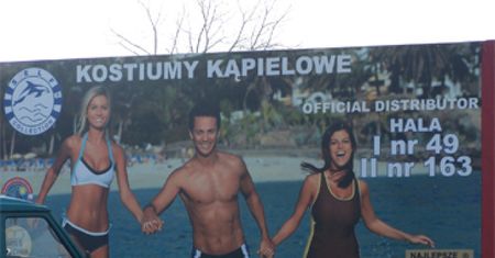 Cieszyński reklamuje slipki