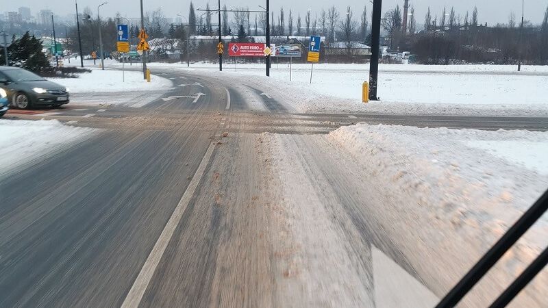 Ulica Diamentowa po akcji odśnieżania | fot. nadesłane