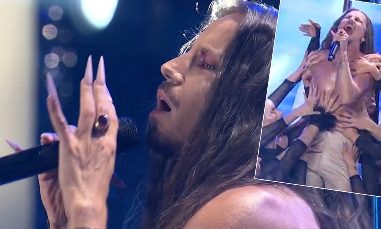 Michał Szpak na scenę wyszedł prawie rozebrany. Ale nie to zdziwiło widzów