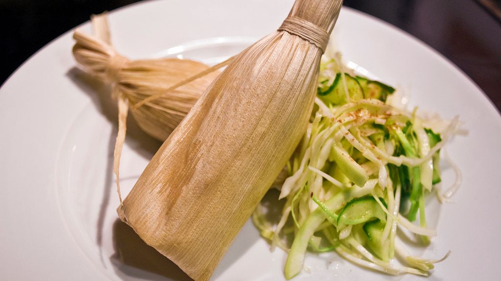 Tamal z kukurydzą