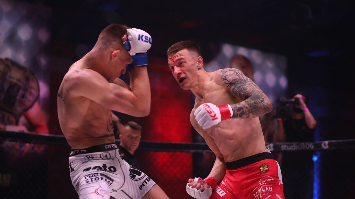 Zdjęcie okładkowe artykułu: Materiały prasowe / kswmma.com / Sebastian Przybysz znokautował Jakuba Wikłacza na KSW 53