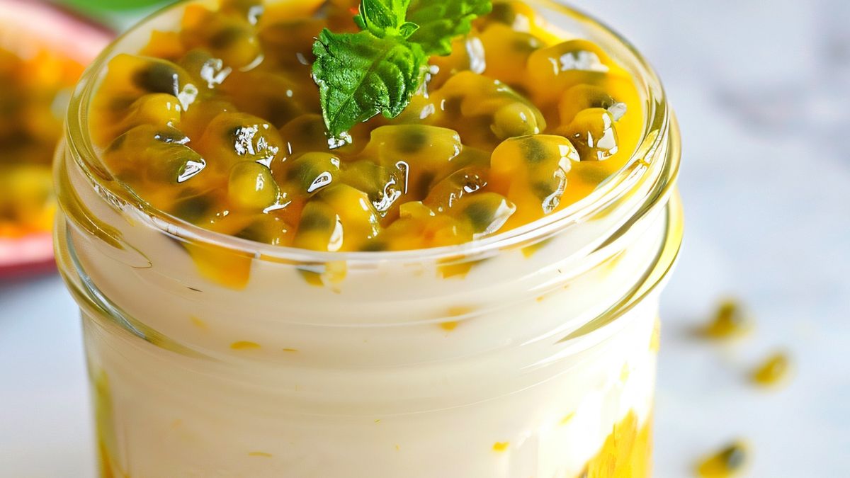 Marakuja z jogurtem to wartościowe śniadanie na szybko