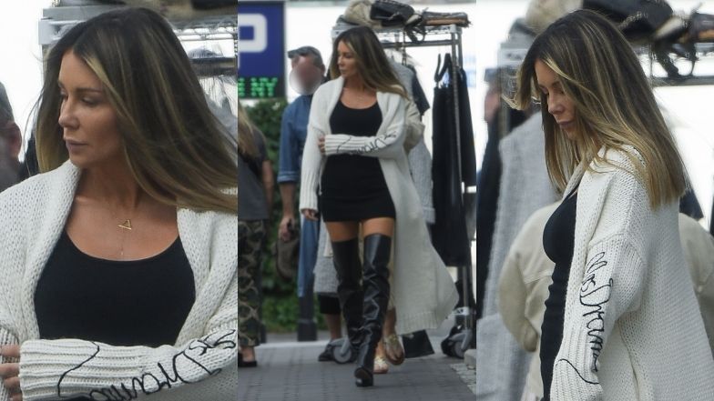 Małgorzata Rozenek na planie sesji zdjęciowej Mrs. Drama