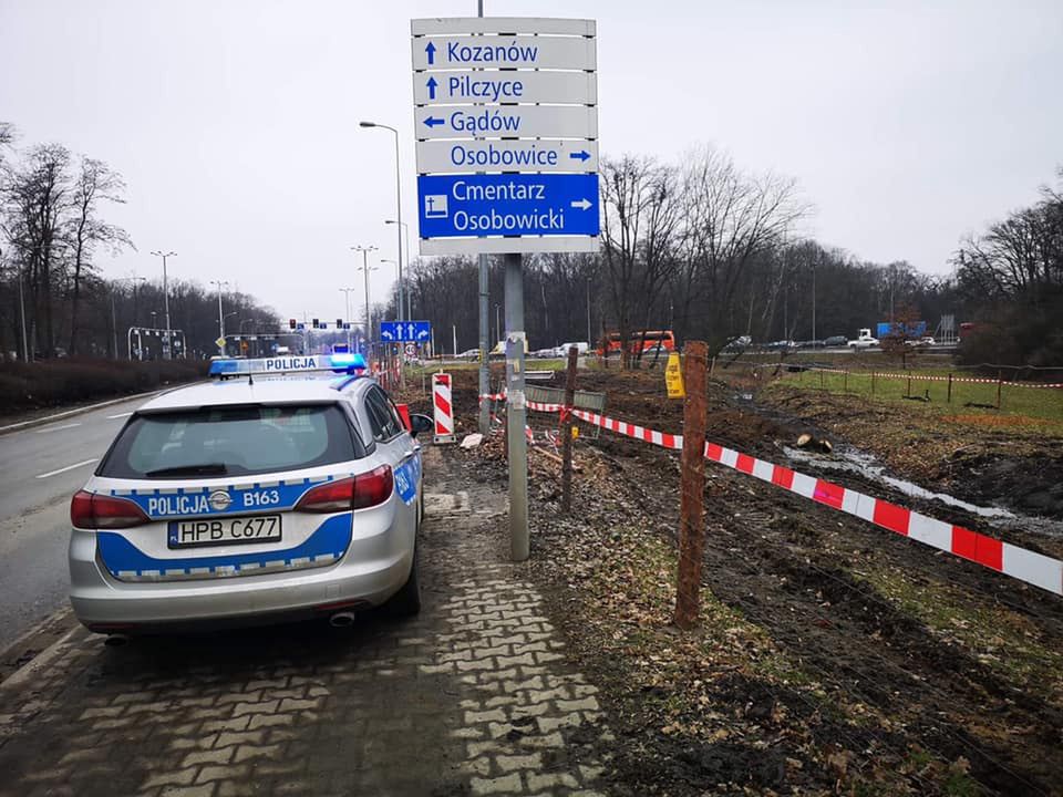 Wrocław. Niewybuch na budowie linii tramwajowej na Popowice. Uwaga na utrudnienia