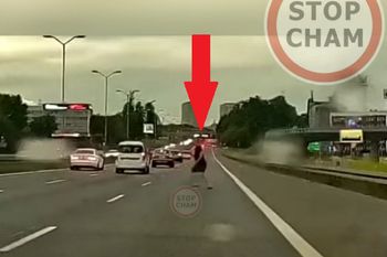 Co on zrobił na S86 w Katowicach? Przebiegł przez sześć pasów