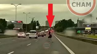 Co on zrobił na S86 w Katowicach? Przebiegł przez sześć pasów