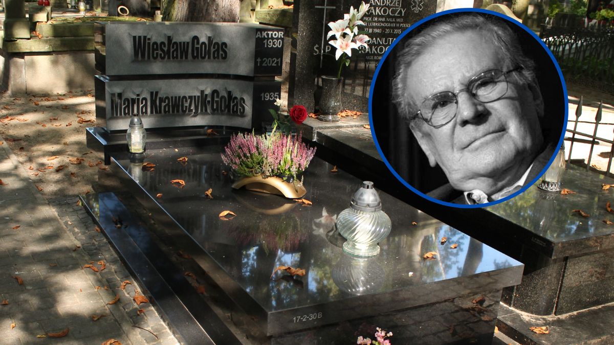 Grób aktora mieści się na Powązkach