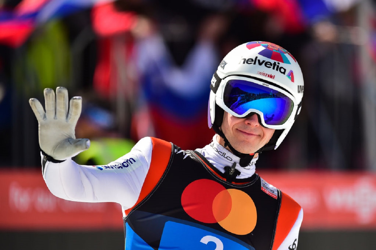 Simon Ammann wrócił na skocznię i rozczarował WP SportoweFakty