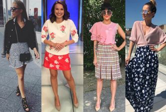Jakie kolorowe spódnice na lato wybierają celebrytki?