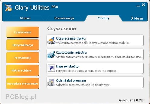Glary Utilities PRO 2.12 - Zestaw narzędzi dla twojego systemu