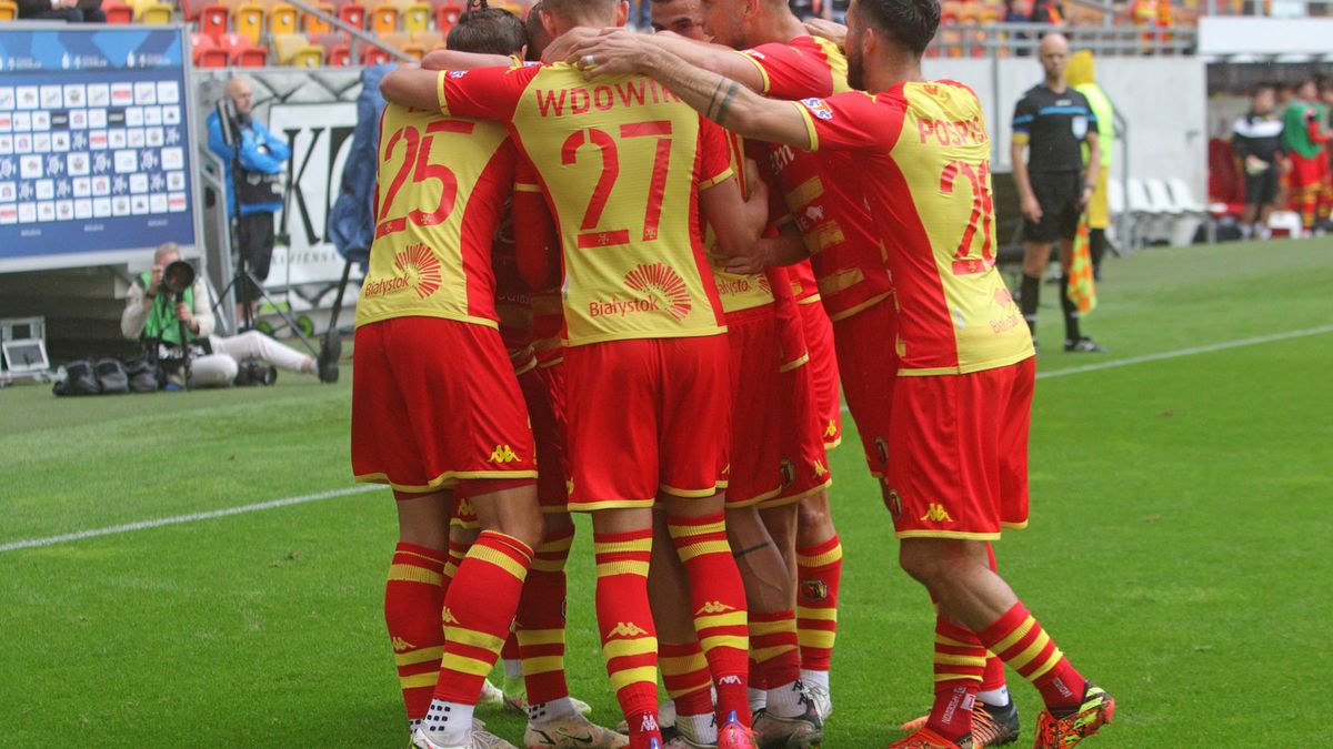 PAP / Artur Reszko / Na zdjęciu: piłkarze Jagiellonii Białystok
