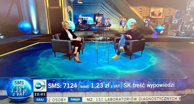 "Szkło kontaktowe" z prowadzącymi ze studia po pracy zdalnej