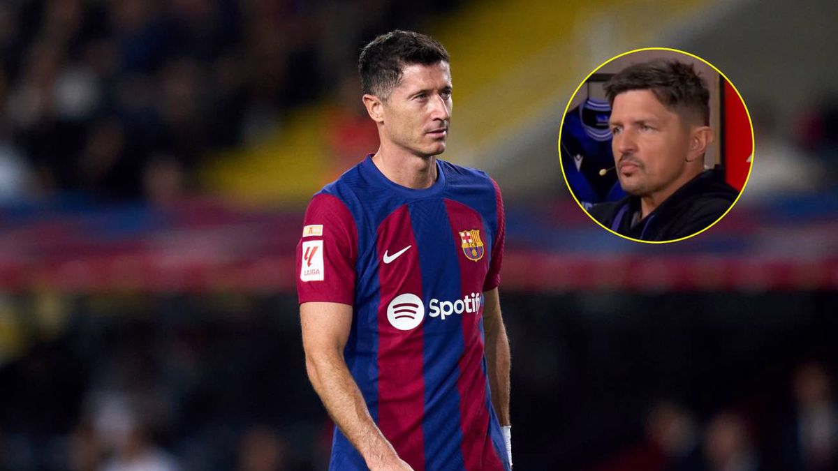 Getty Images / Twitter/Sportowy_Kanal / Na zdjęciu: Robert Lewandowski i Tomasz Smokowski