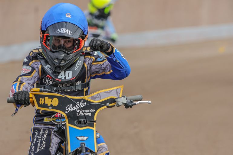 Jacob Jensen podczas zawodów w Rybniku-Chwałowicach