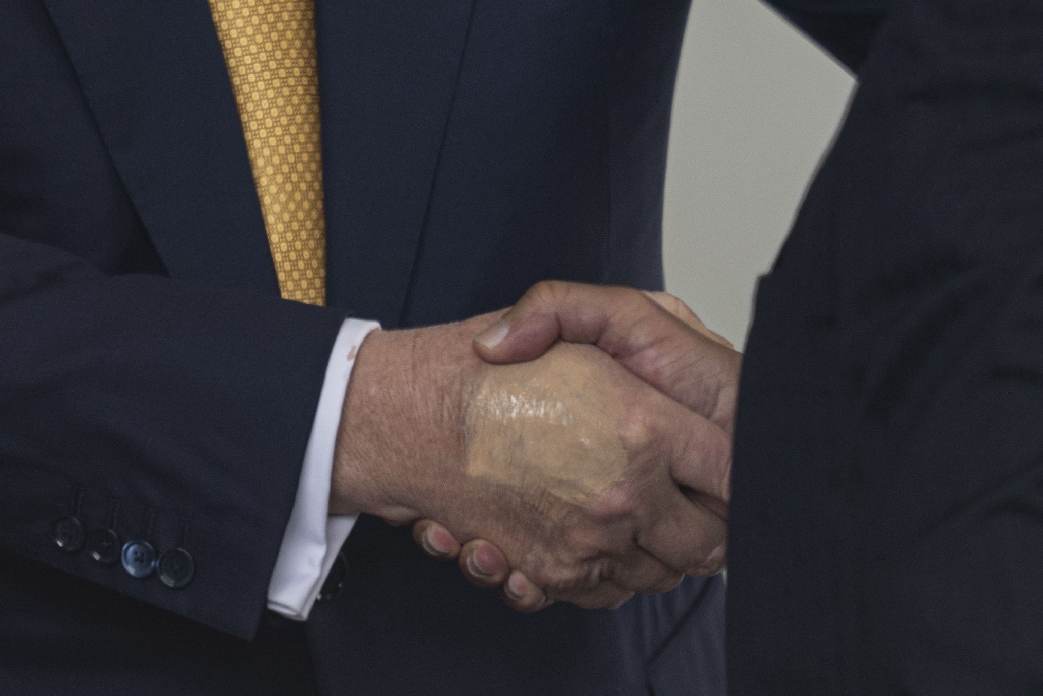 Dłoń Donalda Trumpa