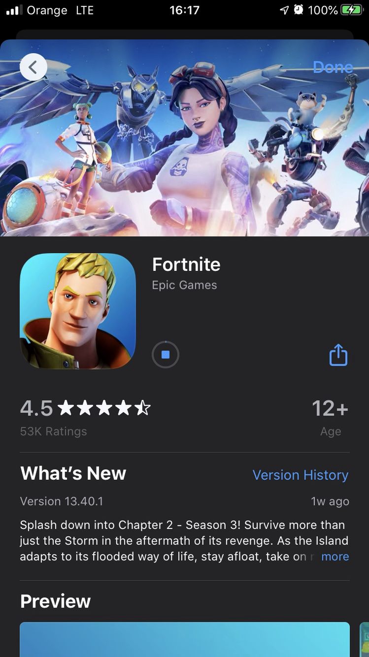 Fortnite App Store