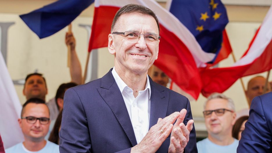 Autem podróżował były prezydent Olsztyna Piotr Grzymowicz 